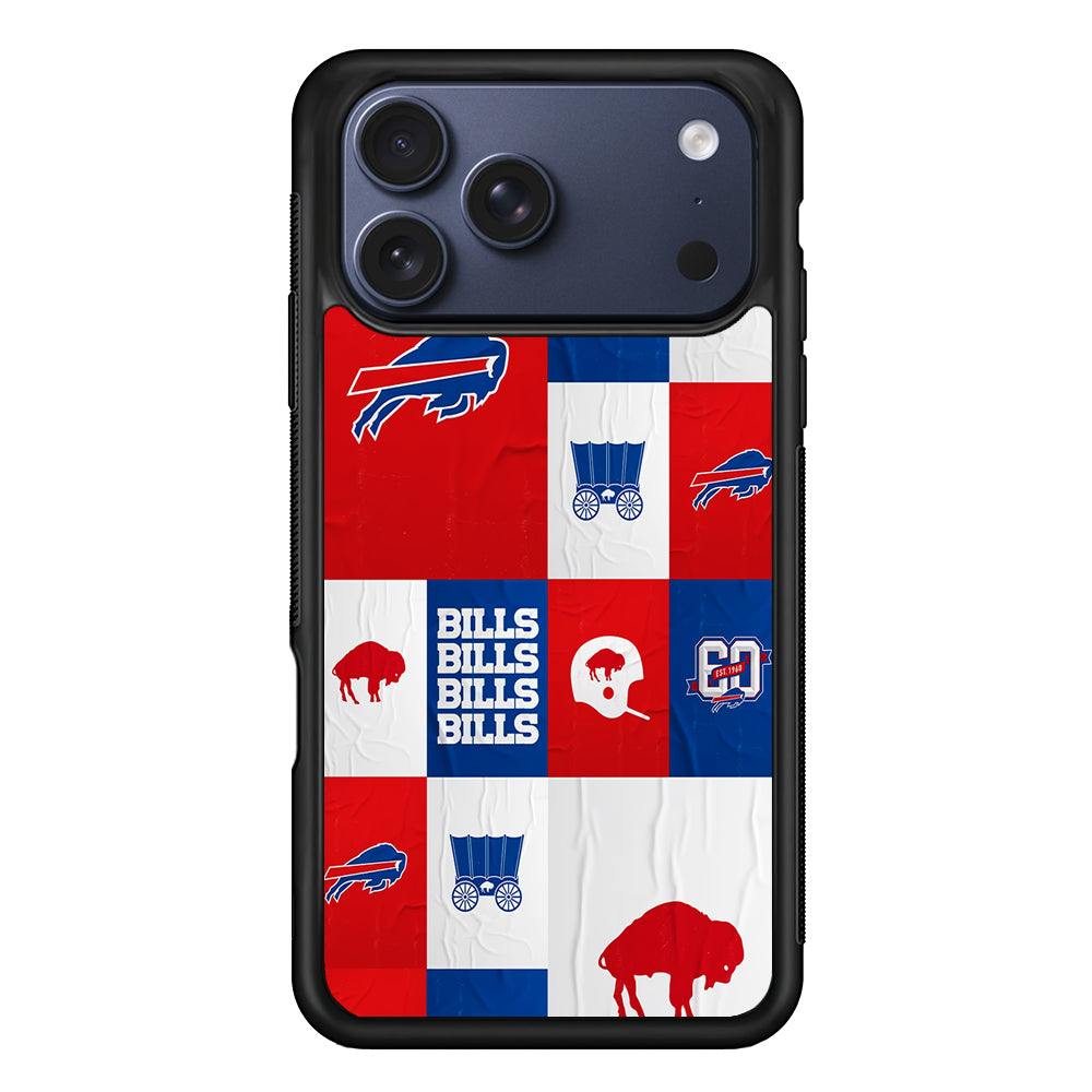 Buffalo Bills Collage iPhone 17 Pro Max Case | Slim Protective Cover for iPhone 17 Pro Max