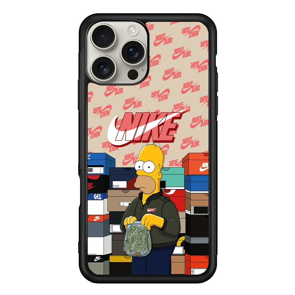 Nike Homer Spend Money iPhone 16 Pro Max Case | Durable Everyday Protective Cover