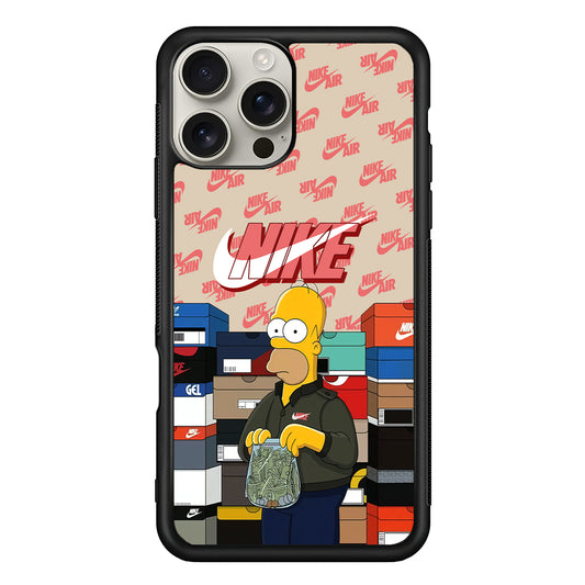 Nike Homer Spend Money iPhone 16 Pro Max Case | Durable Everyday Protective Cover