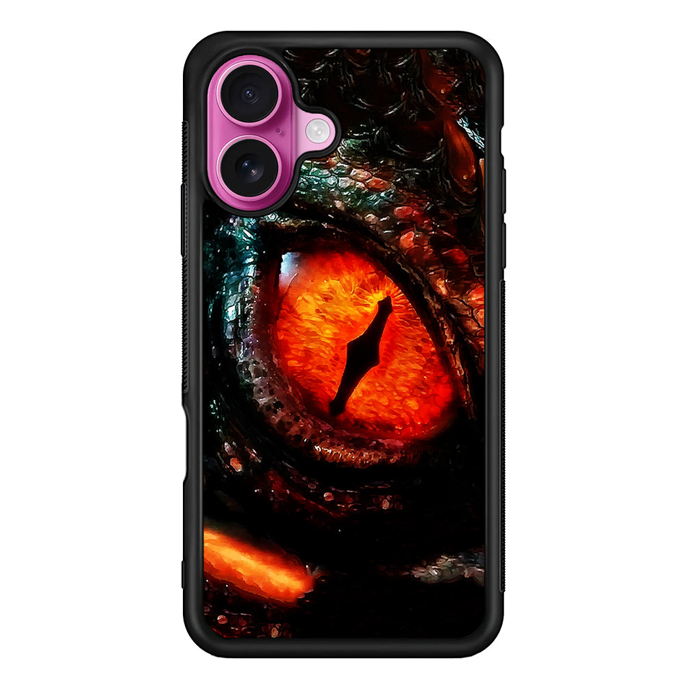 Eye of a Red Dragon iPhone 17 Case | Slim Protective Rubber Phone Cover