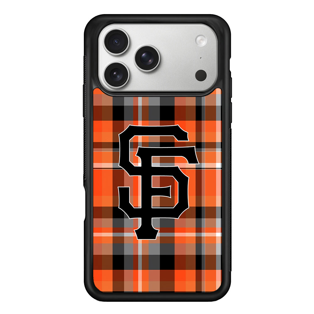 San Francisco Giants Pattern iPhone 17 Pro Case | Slim Rubber Case for iPhone 17 Pro