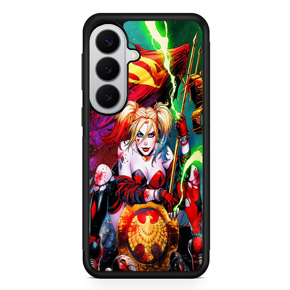 Harley Quinn Superman Flag Samsung Galaxy S26 Case | Protective Rubber Cover