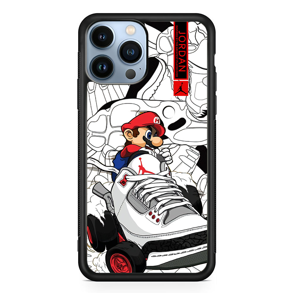 Air Jordan Mario Ride The Shoes 2D Rubber Phone Case | Slim Protective Phone Case