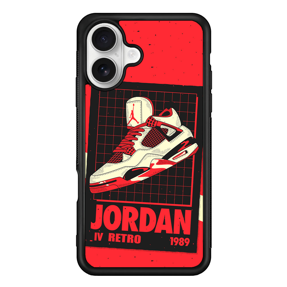 Air Jordan Poster from The Past iPhone 16 Plus Case – Slim Fit Protective Phone Case