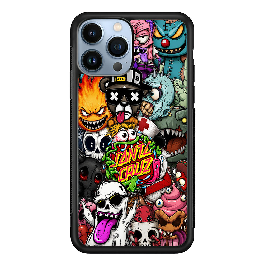 Santa Cruz Skateboard Monster iPhone 13 Pro Max Case | Slim Rubber Case for iPhone 13 Pro Max