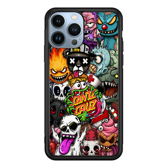 Santa Cruz Skateboard Monster iPhone 13 Pro Max Case | Slim Rubber Case for iPhone 13 Pro Max