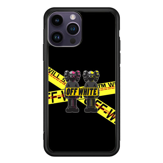 Kaws Twin Off White iPhone 14 Pro Max Case | Slim Rubber Case for iPhone 14 Pro Max