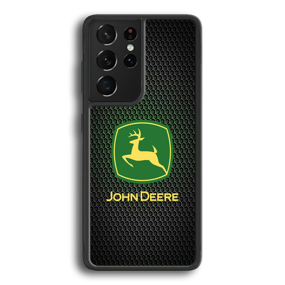 John Deere Fiber Illusion Samsung Galaxy S21 Ultra Case | Slim Rubber Case for Samsung Galaxy S21 Ultra
