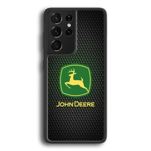 John Deere Fiber Illusion Samsung Galaxy S22 Ultra Case | Slim Rubber Case for Samsung Galaxy S22 Ultra