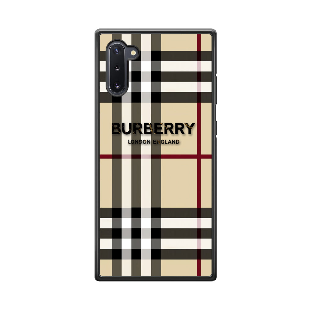Burberry Cream Pattern Samsung Galaxy Note 10 Case | Slim Rubber Case for Samsung Galaxy Note 10