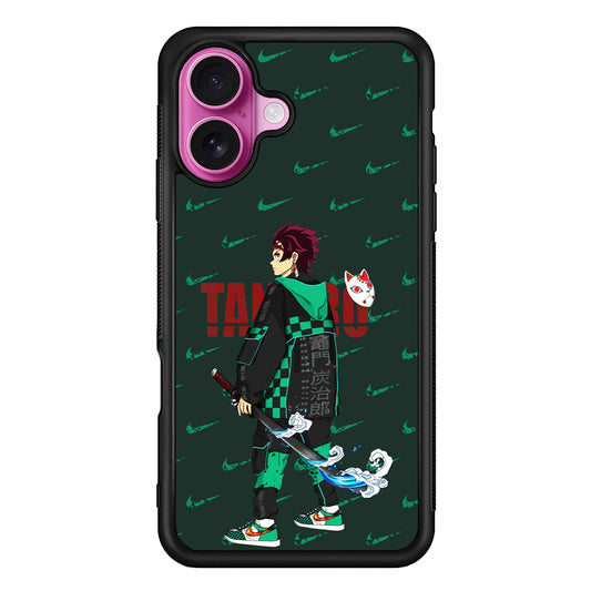 Nike on Tanjiro Suit iPhone 17 Case - Slim Rubber Case for iPhone 17
