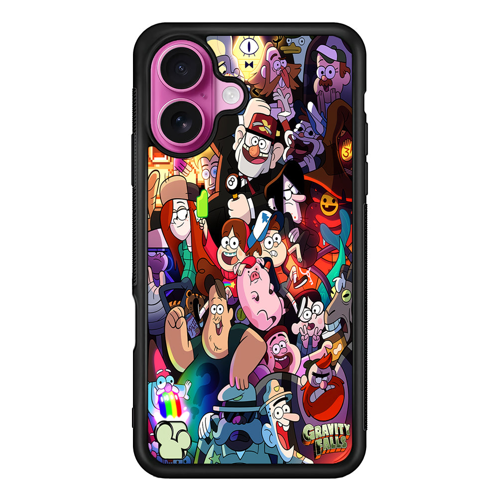 Gravity Falls All Character iPhone 17 Case | Slim Protective Rubber Phone Cover