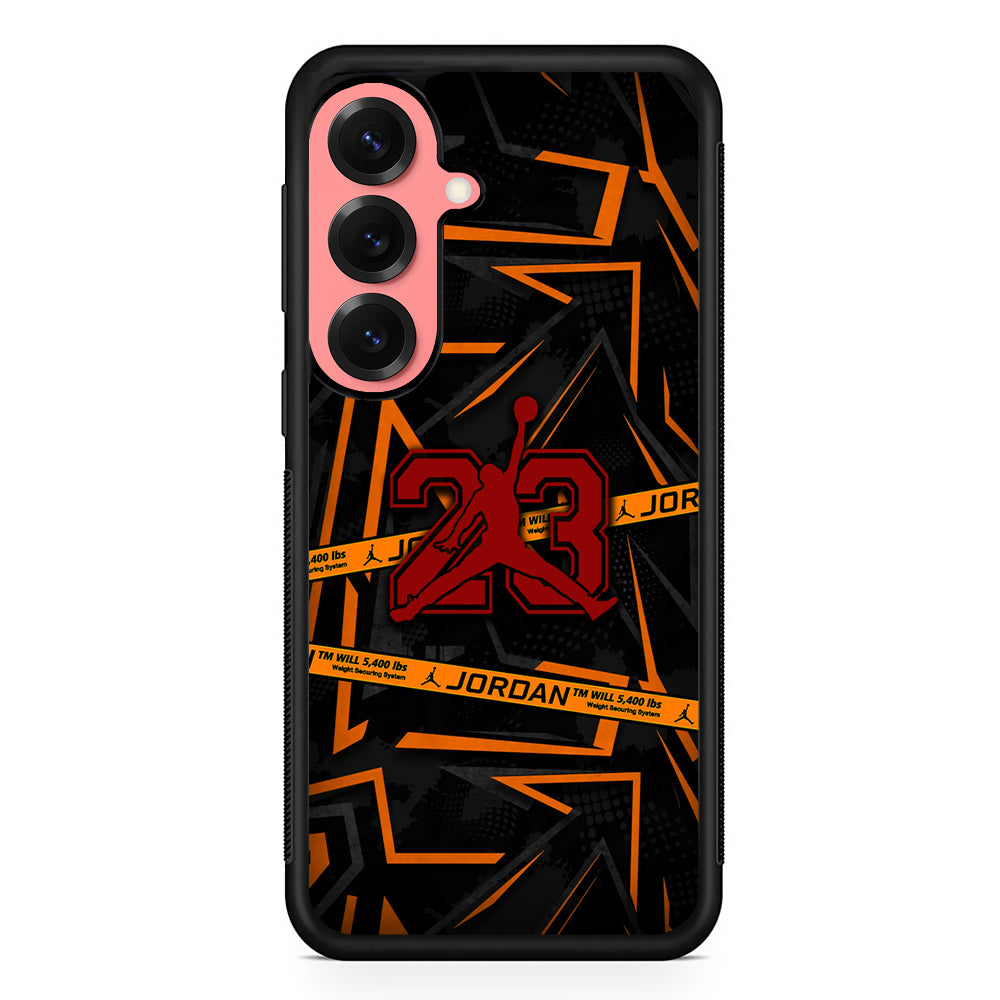 Air Jordan Orange Shapes Samsung Galaxy S25 Case | Slim Protective Cover for Samsung Galaxy S25