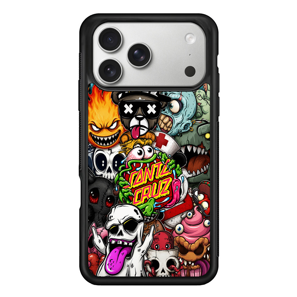 Santa Cruz Skateboard Monster iPhone 17 Pro Case | Slim Rubber Case for iPhone 17 Pro