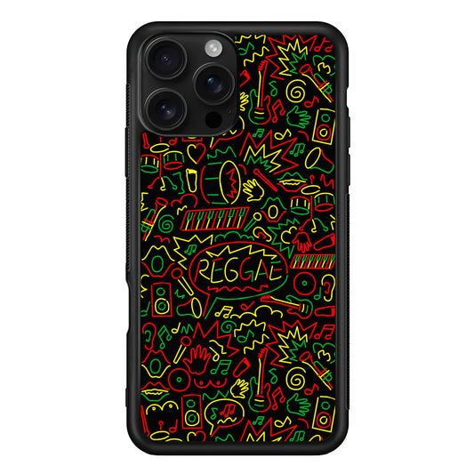Reggae Music Rasta Art iPhone 16 Pro Case | Durable Protective Case for iPhone 16 Pro