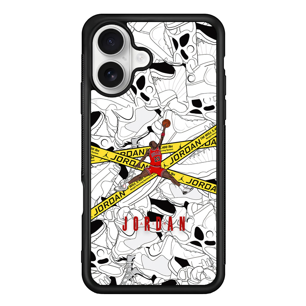 Air Jordan Jump and Fly iPhone 16 Plus Case – Slim Fit Protective Phone Case