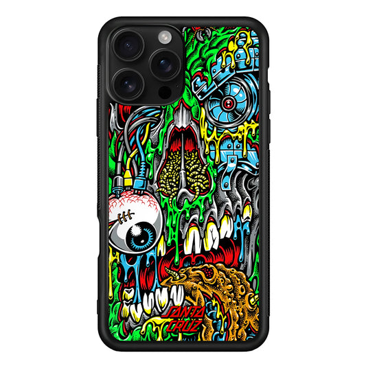 Santa Cruz Cyber Zombie iPhone 16 Pro Case | Slim Rubber Case for iPhone 16 Pro