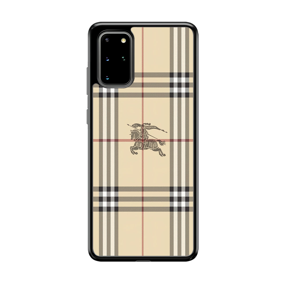 Burberry Latte Cream Samsung Galaxy S20 Plus Case | Slim Rubber Case for Samsung Galaxy S20 Plus