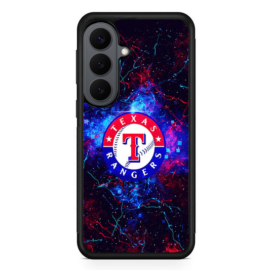 Texas Rangers Abstract Samsung Galaxy S26 Plus Case | Slim Rubber Case for Samsung Galaxy S26 Plus