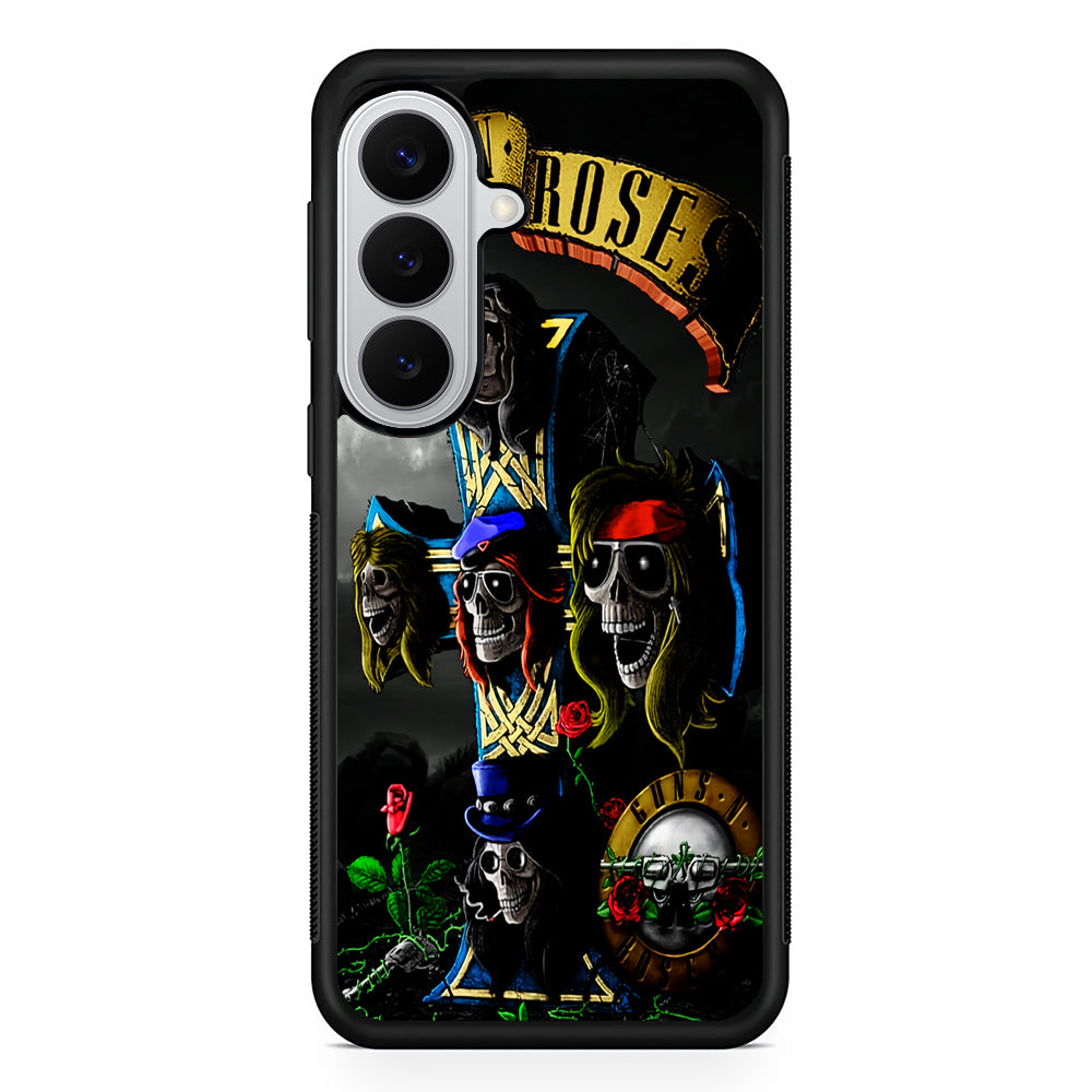 Guns and Roses Music Rock Samsung Galaxy S26 Case | Protective Rubber Cover