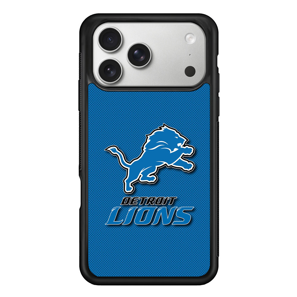 Detroit Lions Logo iPhone 17 Pro Case | Slim Rubber Case for iPhone 17 Pro