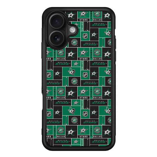 Dallas Stars Pattern iPhone 16 Case - Oxvistore