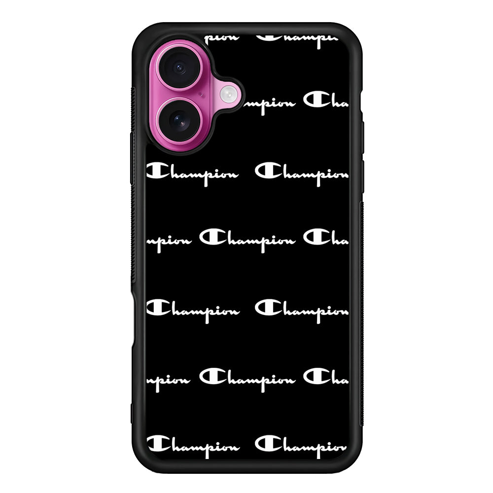 Champion Bland And White iPhone 17 Case | Slim Rubber Case for iPhone 17