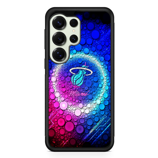 Miami Heat Bubble Samsung Galaxy S25 Ultra Case | Durable Rubber Case for Samsung Galaxy S25 Ultra