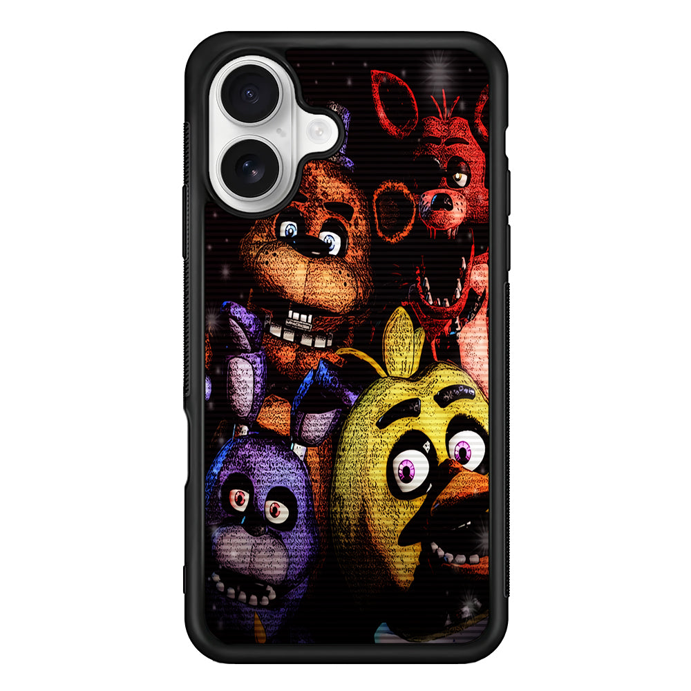 Five Nights at Freddy's Art iPhone 16 Plus Case | Durable Protective Rubber Cover