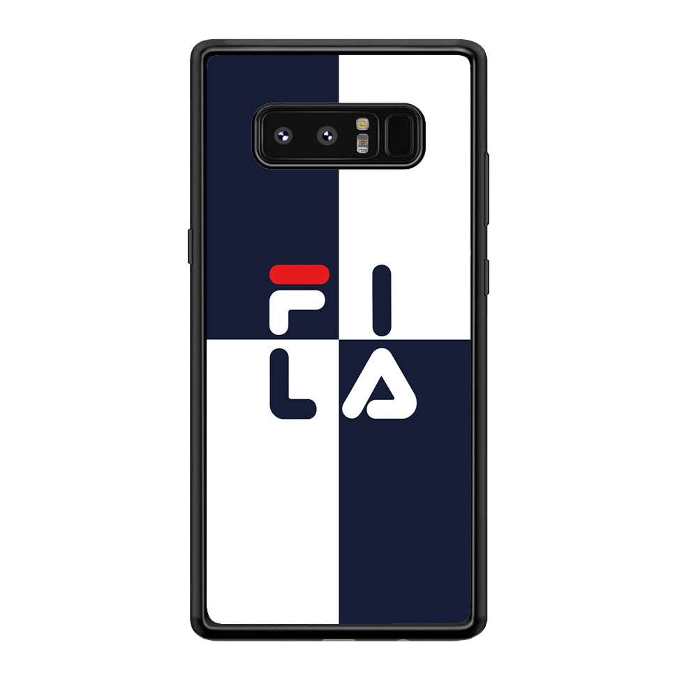 Fila Box Word Samsung Galaxy Note 8 Case | Slim Rubber Case for Samsung Galaxy Note 8