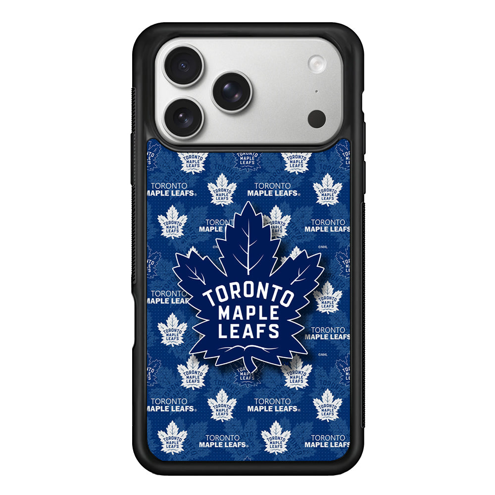 Toronto Maple Leafs Pattern iPhone 17 Pro Case | Slim Rubber Case for iPhone 17 Pro