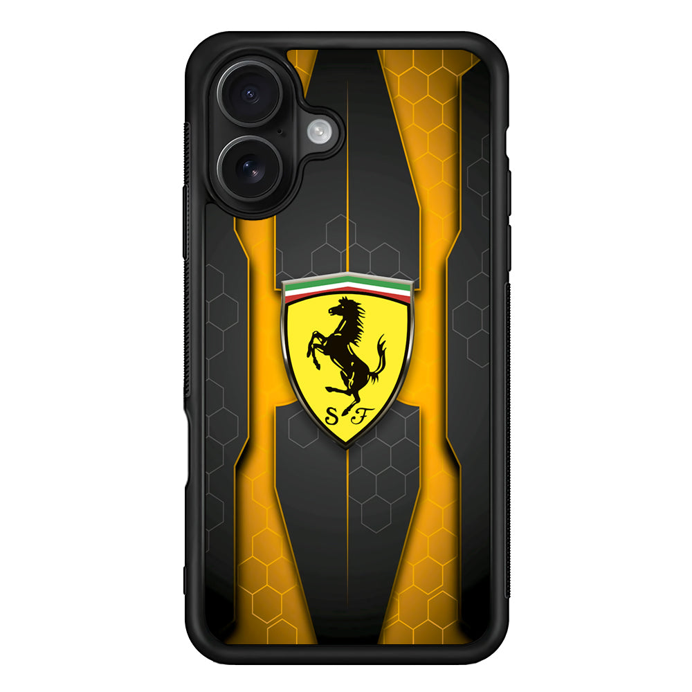 Ferrari Sweet Futuristic Shapes iPhone 16 Case - Oxvistore