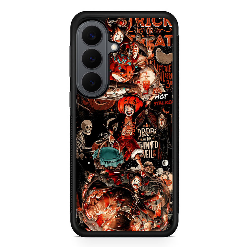 One Piece Luffy Halloween Samsung Galaxy S26 Plus Case | Slim Rubber Case for Samsung Galaxy S26 Plus