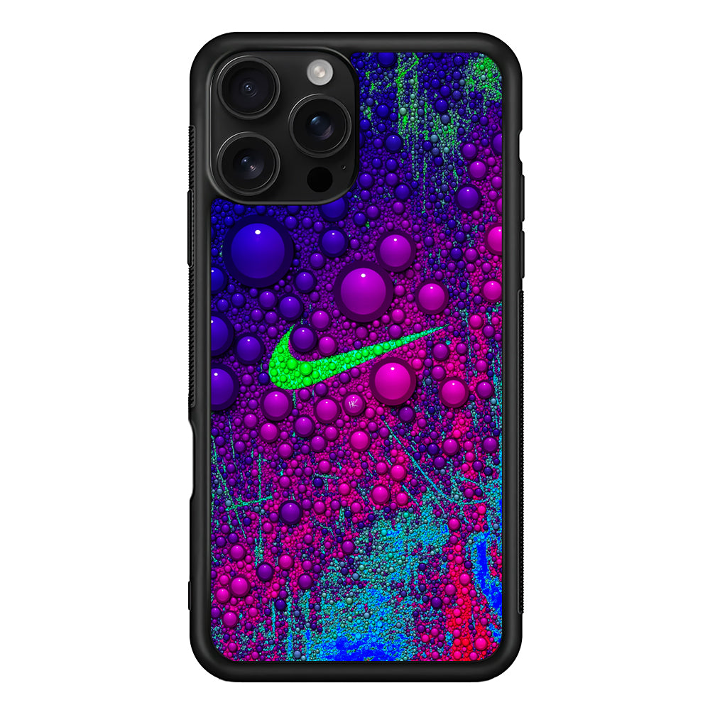 Nike Logo Color Bubbles Art iPhone 16 Pro Case - Stylish Protective Cover for iPhone 16 Pro