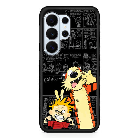 Calvin and Hobbes Comic Background Samsung Galaxy S26 Ultra Case | Protective Phone Cover