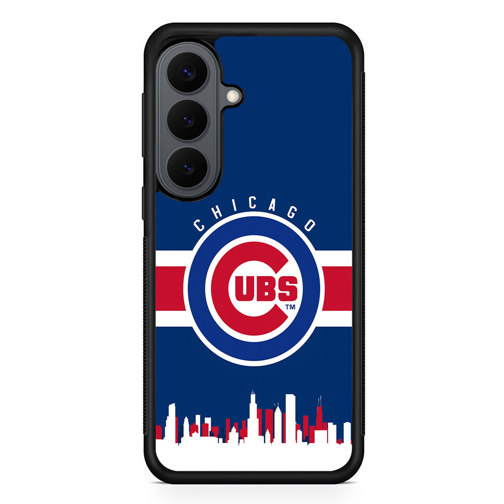 Chicago Cubs Logo Samsung Galaxy S26 Plus Case | Slim Rubber Case for Samsung Galaxy S26 Plus