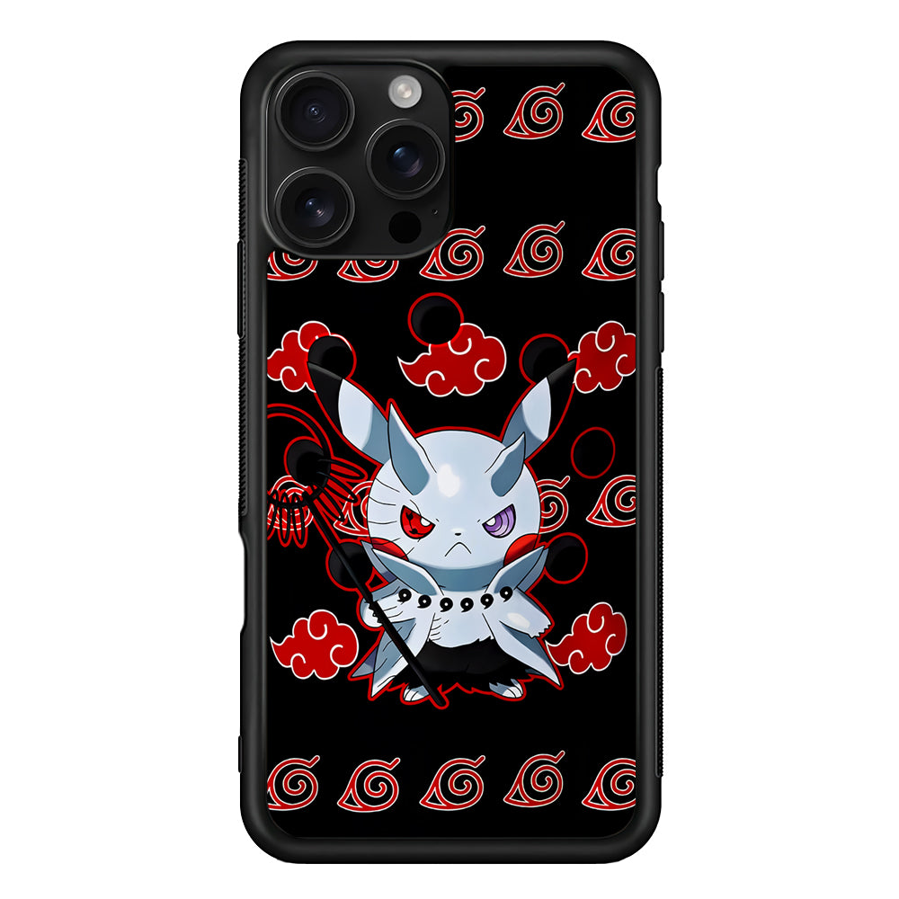 Akatsuki Pikachu Pokemon iPhone 16 Pro Case | Durable Protective Case for iPhone 16 Pro