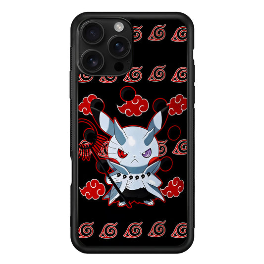 Akatsuki Pikachu Pokemon iPhone 16 Pro Case | Durable Protective Case for iPhone 16 Pro