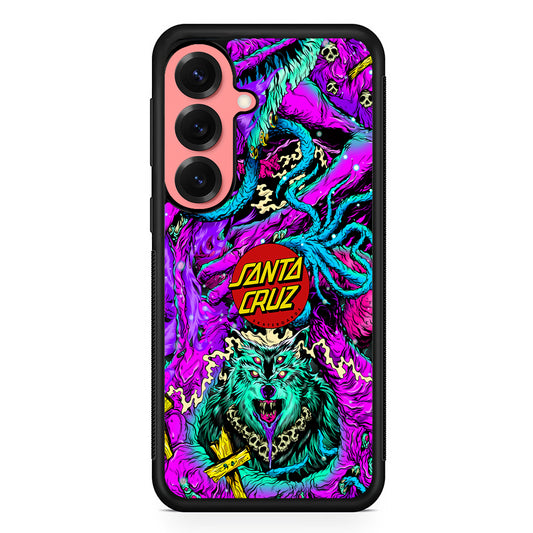 Santa Cruz Skateboard Wolf Samsung Galaxy S25 Case | Slim Rubber Case for Samsung Galaxy S25