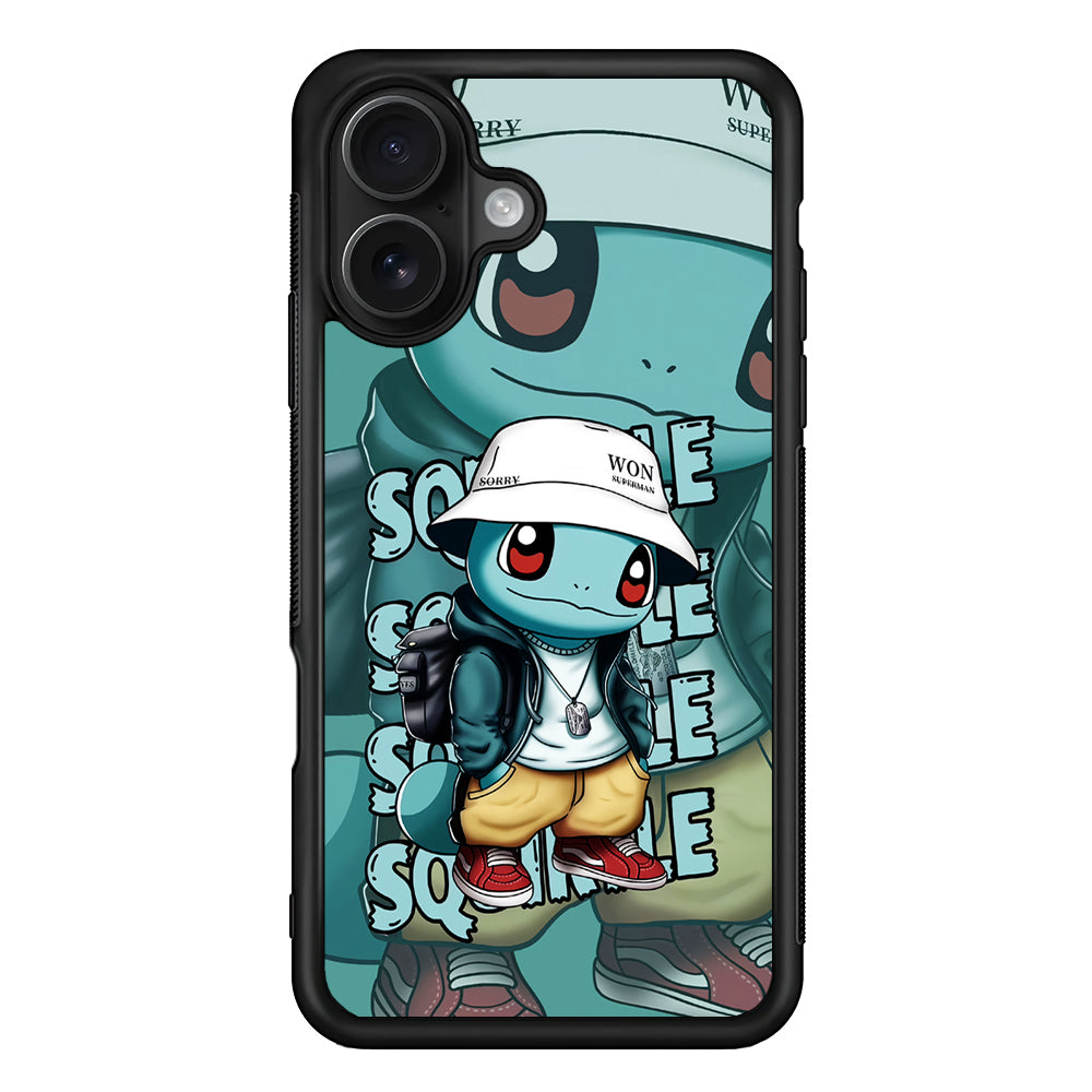 Pokemon Squirtle Cool Style iPhone 16 Case - Oxvistore