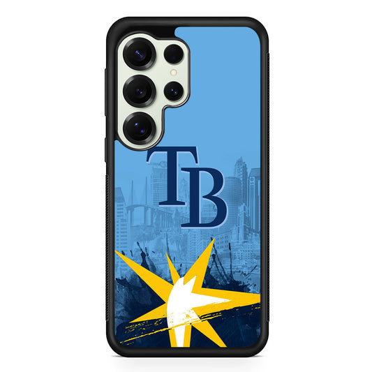 Tampa Bay Rays Logo Samsung Galaxy S25 Ultra Case | Durable Rubber Case for Samsung Galaxy S25 Ultra