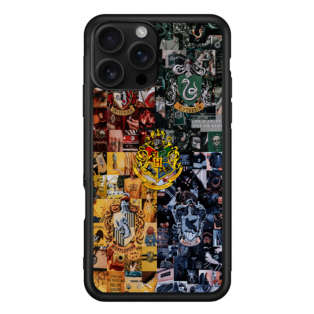 Harry Potter Hogwarts Houses iPhone 16 Pro Case | Durable Protective Case for iPhone 16 Pro