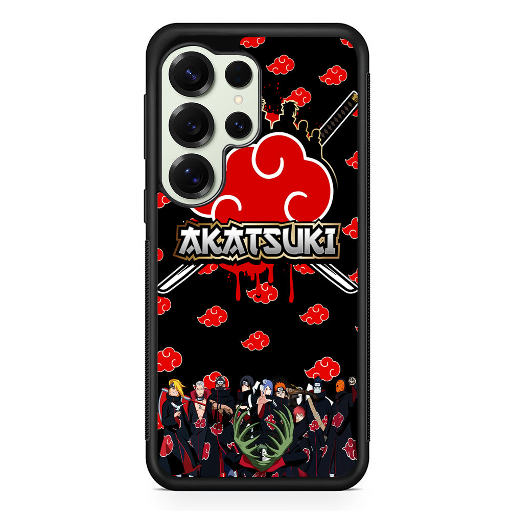 Naruto Akatsuki Squad Samsung Galaxy S25 Ultra Case | Durable Rubber Case for Samsung Galaxy S25 Ultra