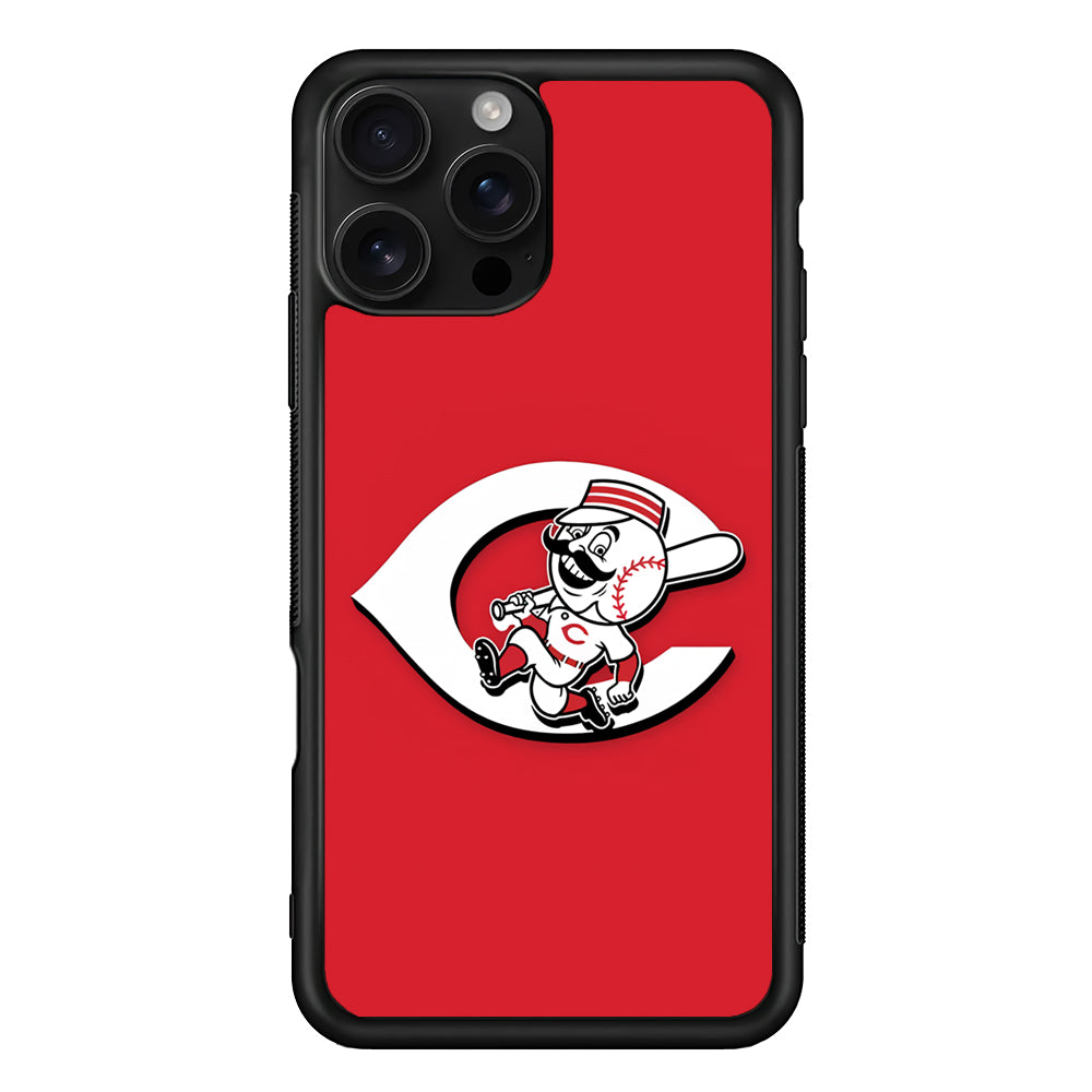 Cincinnati Reds Logo iPhone 16 Pro Case | Durable Protective Case for iPhone 16 Pro