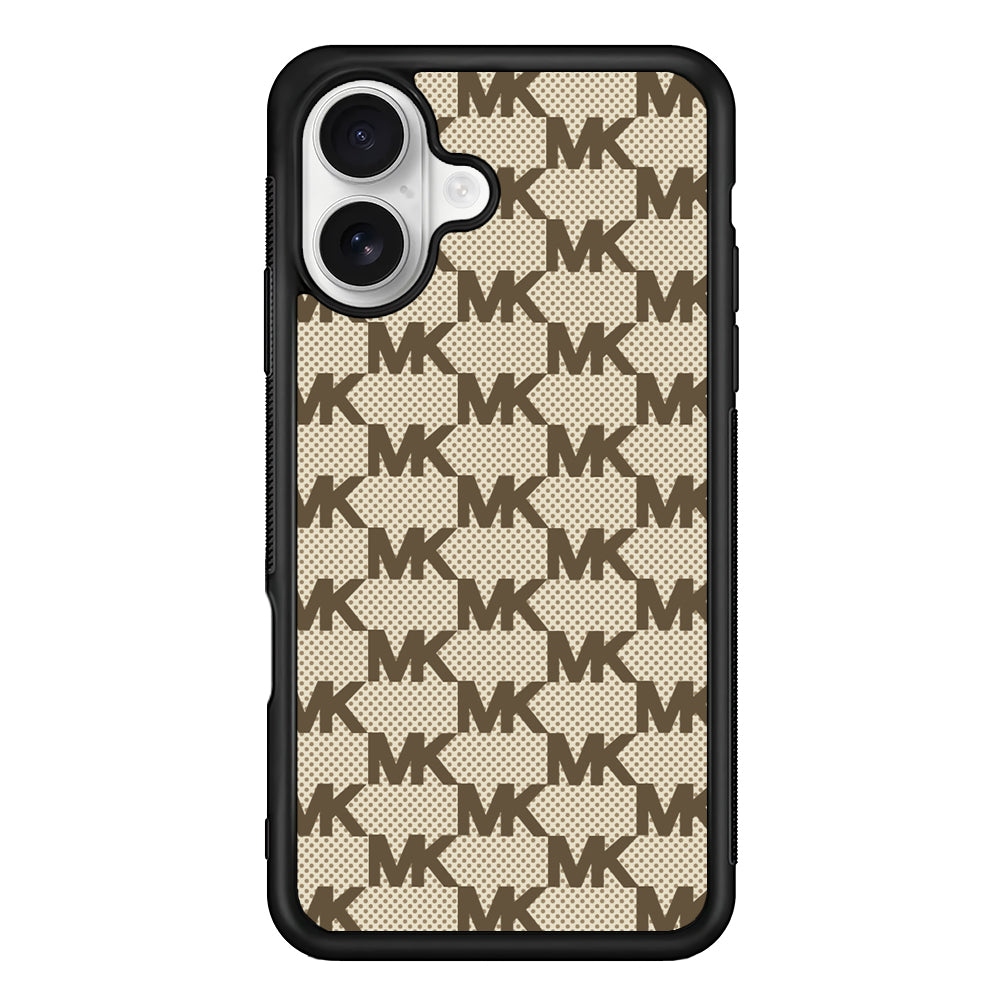 Michael Kors Polka Dot Backdrop iPhone 16 Plus Case | Slim Rubber Case for iPhone 16 Plus