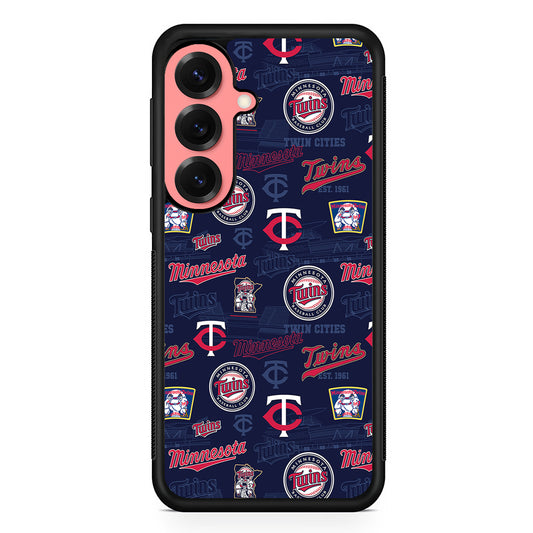 Minnesota Twins Pattern Samsung Galaxy S25 Case | Protective Case for Samsung Galaxy S25