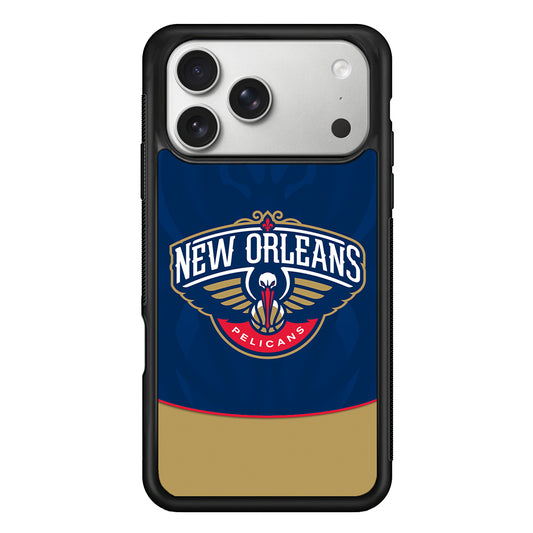 New Orleans Pelicans Logo iPhone 17 Pro Case | Slim Rubber Case for iPhone 17 Pro