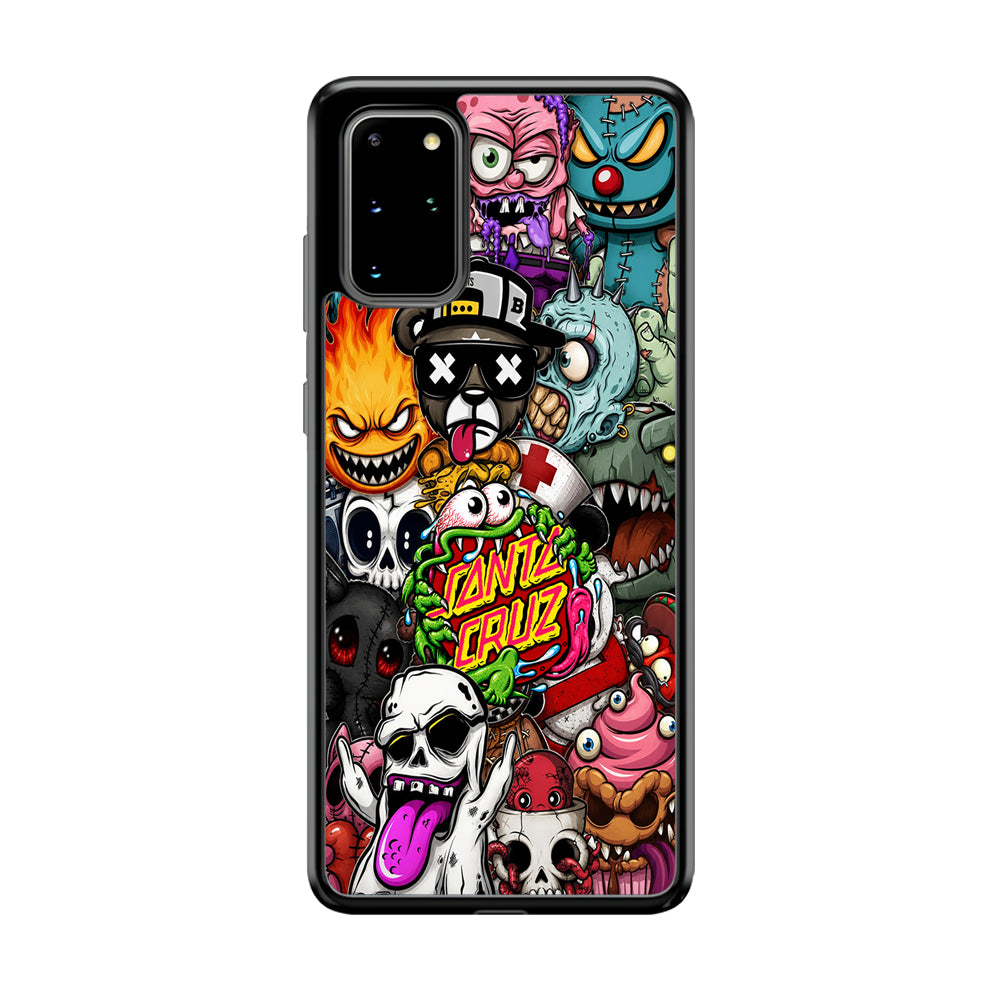 Santa Cruz Skateboard Monster Samsung Galaxy S20 Plus Case | Slim Rubber Case for Samsung Galaxy S20 Plus