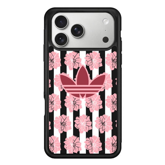 Adidas Pink Flowers iPhone 17 Pro Case | Slim Protective Case for iPhone 17 Pro