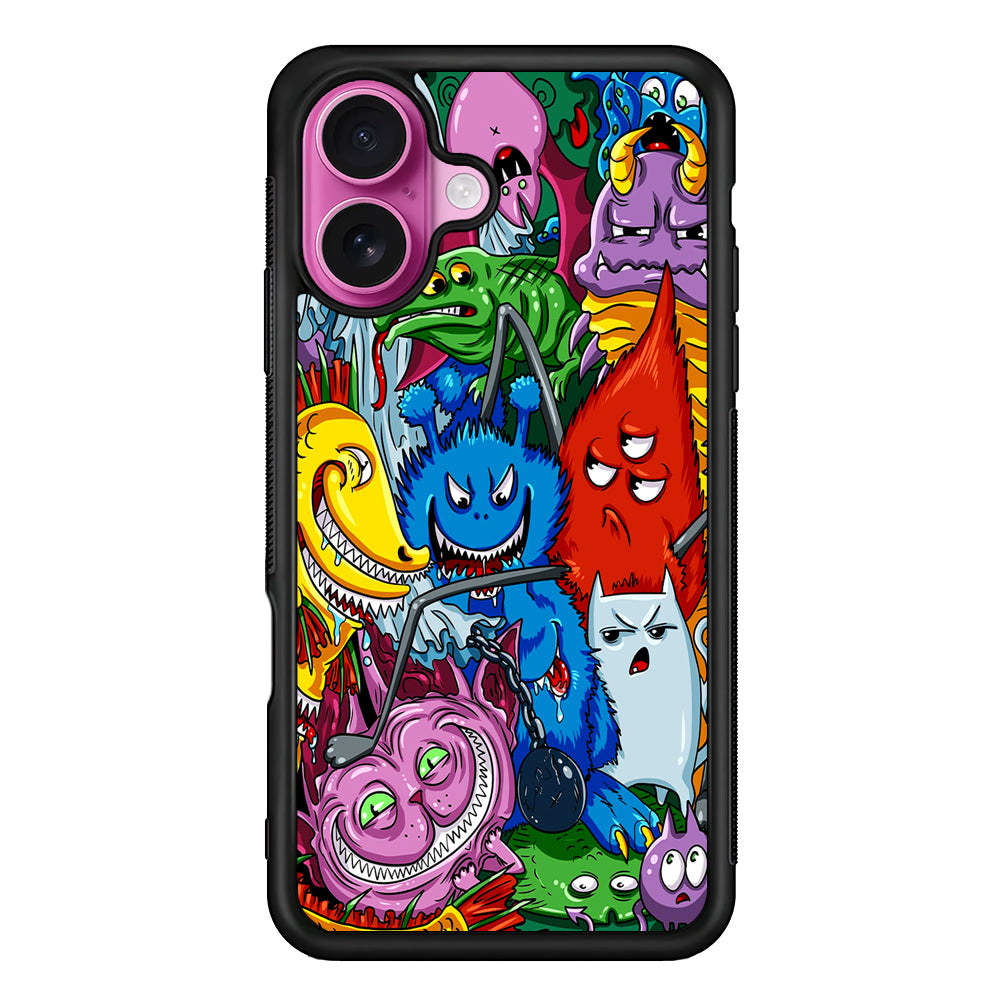 Monster Graffiti Character iPhone 17 Case | Slim Protective Rubber Phone Cover